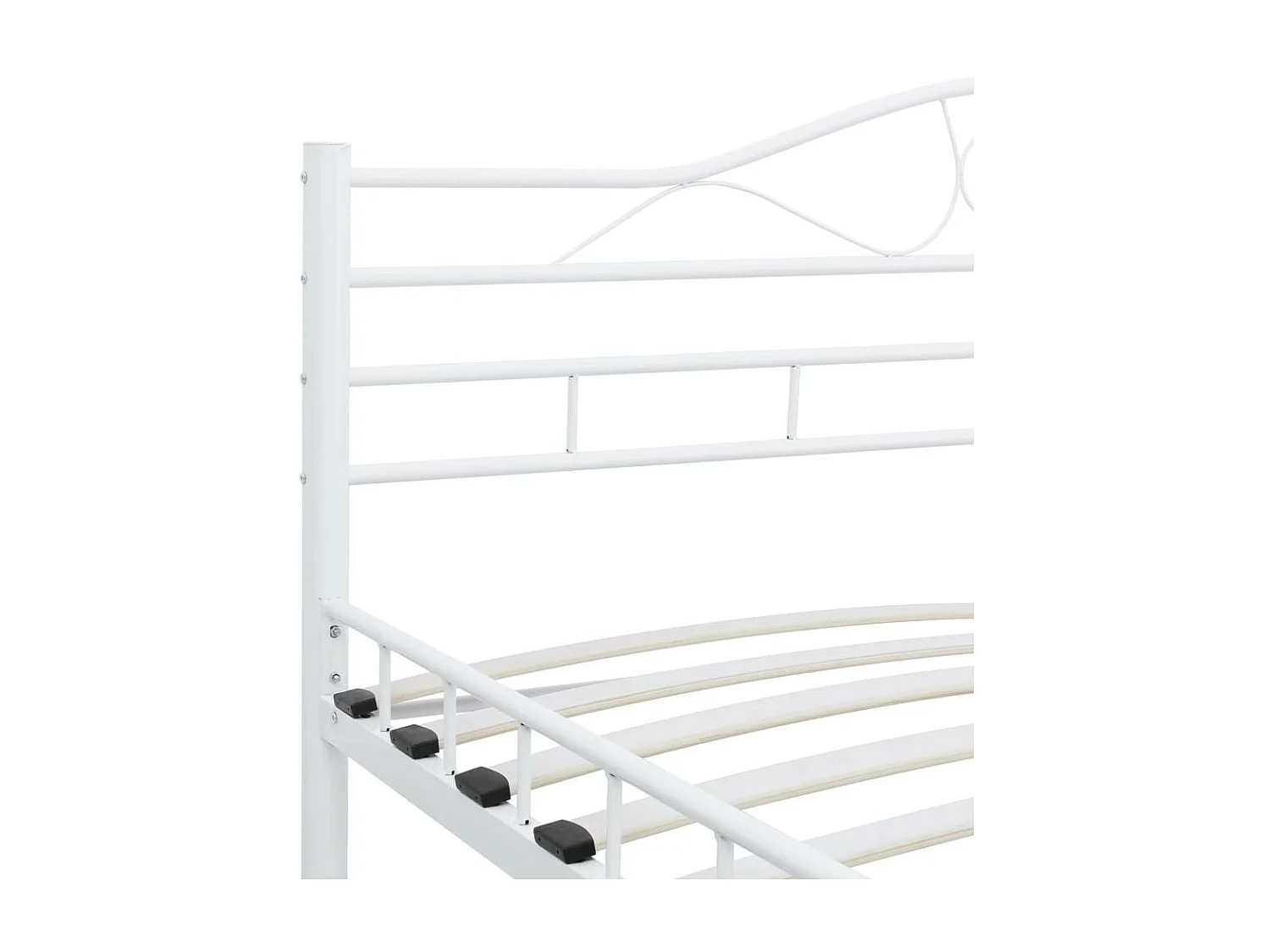 Lit Blanc Métal 140x200 4