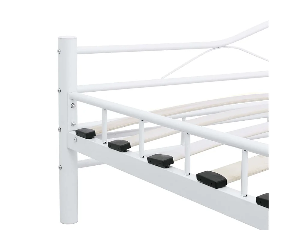 Lit Blanc Métal 140x200 4