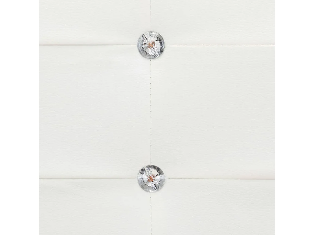 Lit avec matelas Blanc Similicuir 90x200