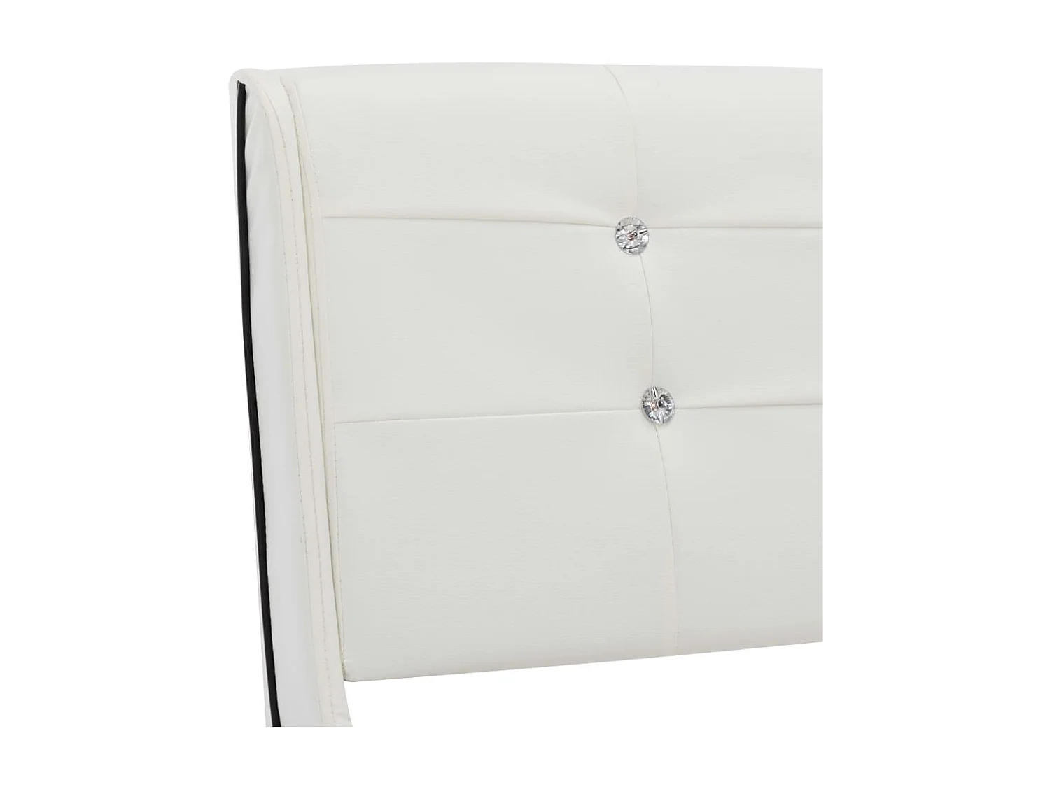 Lit avec matelas Blanc Similicuir 90x200