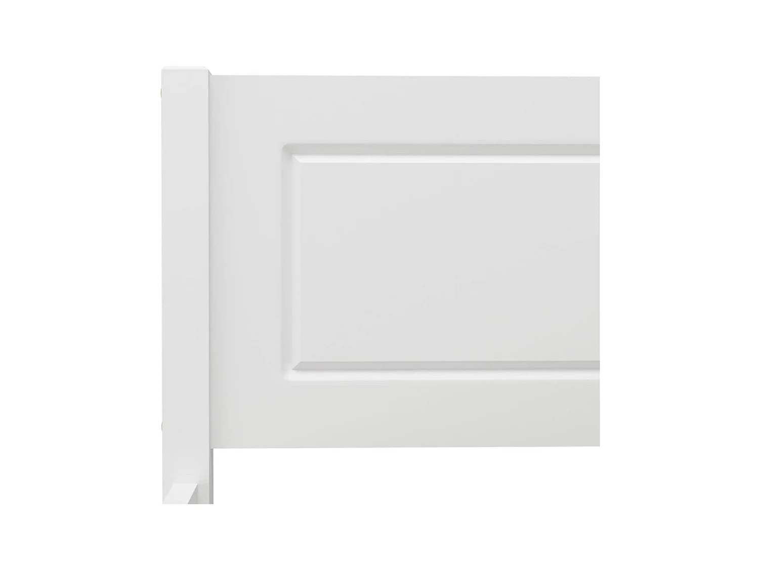 Lit Bois de pin massif Blanc 140x200
