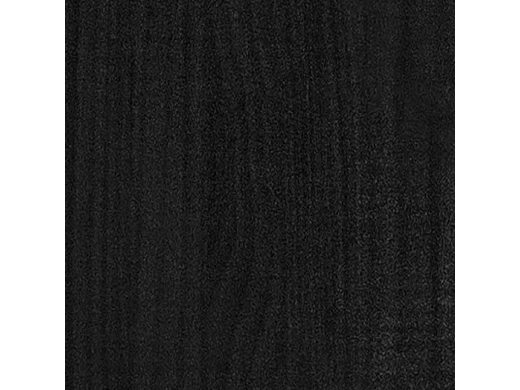 Bedframe massief grenenhout zwart 90x190 cm