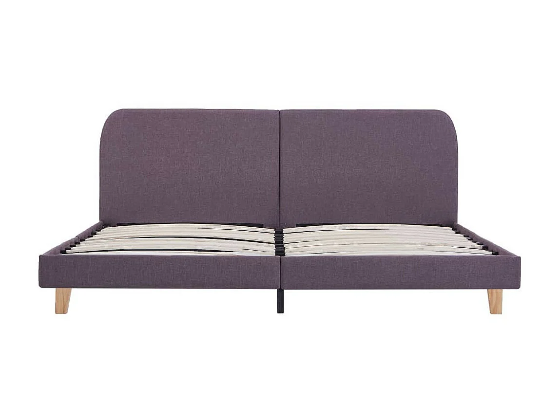 Lit Taupe Tissu 180x200 3