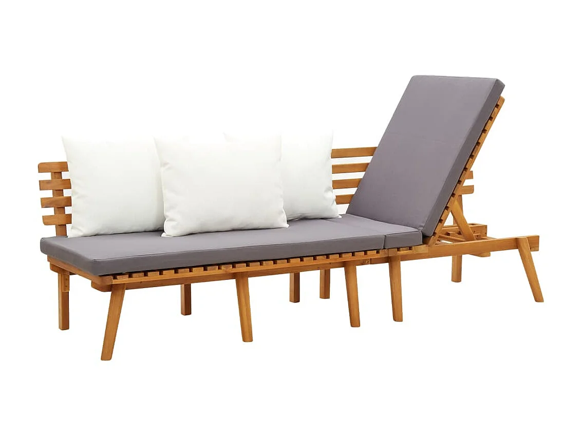 Tuinslaapbank 200x65 cm massief acaciahout