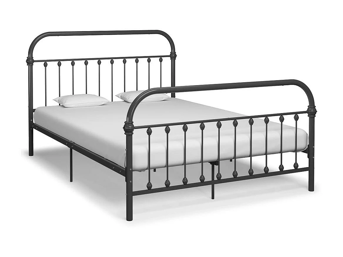 Lit Gris Métal 120x200 4