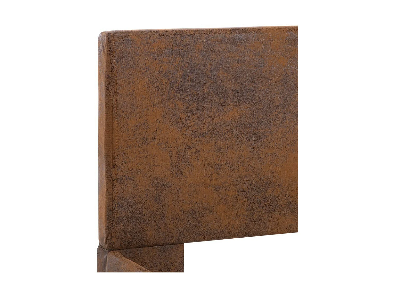 Lit Marron Similicuir 120x200