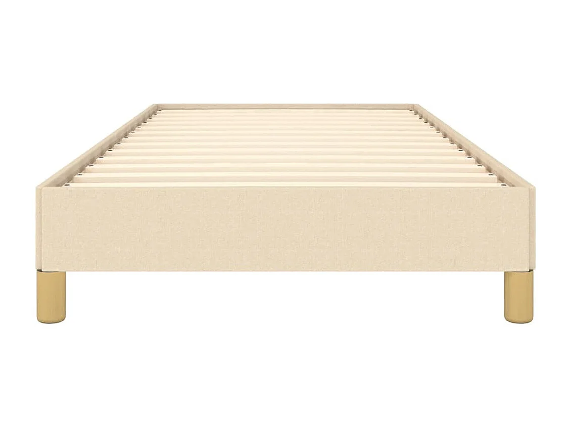 Lit Crème 90x190 Tissu