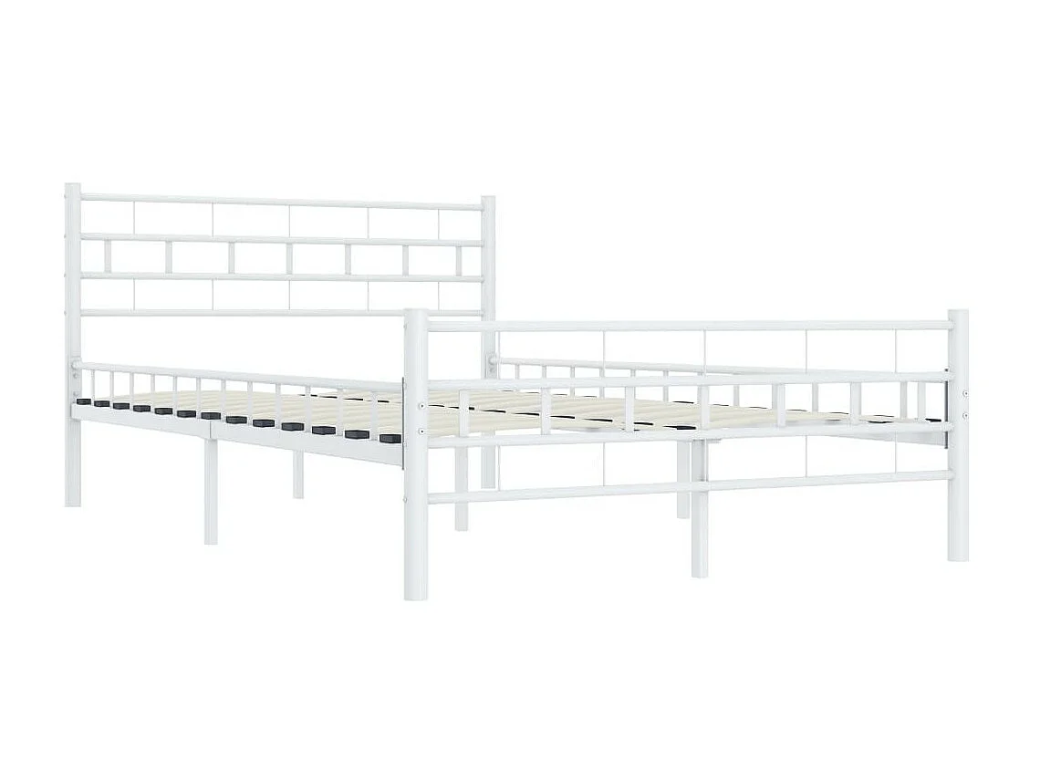 Lit Blanc Métal 120x200 5