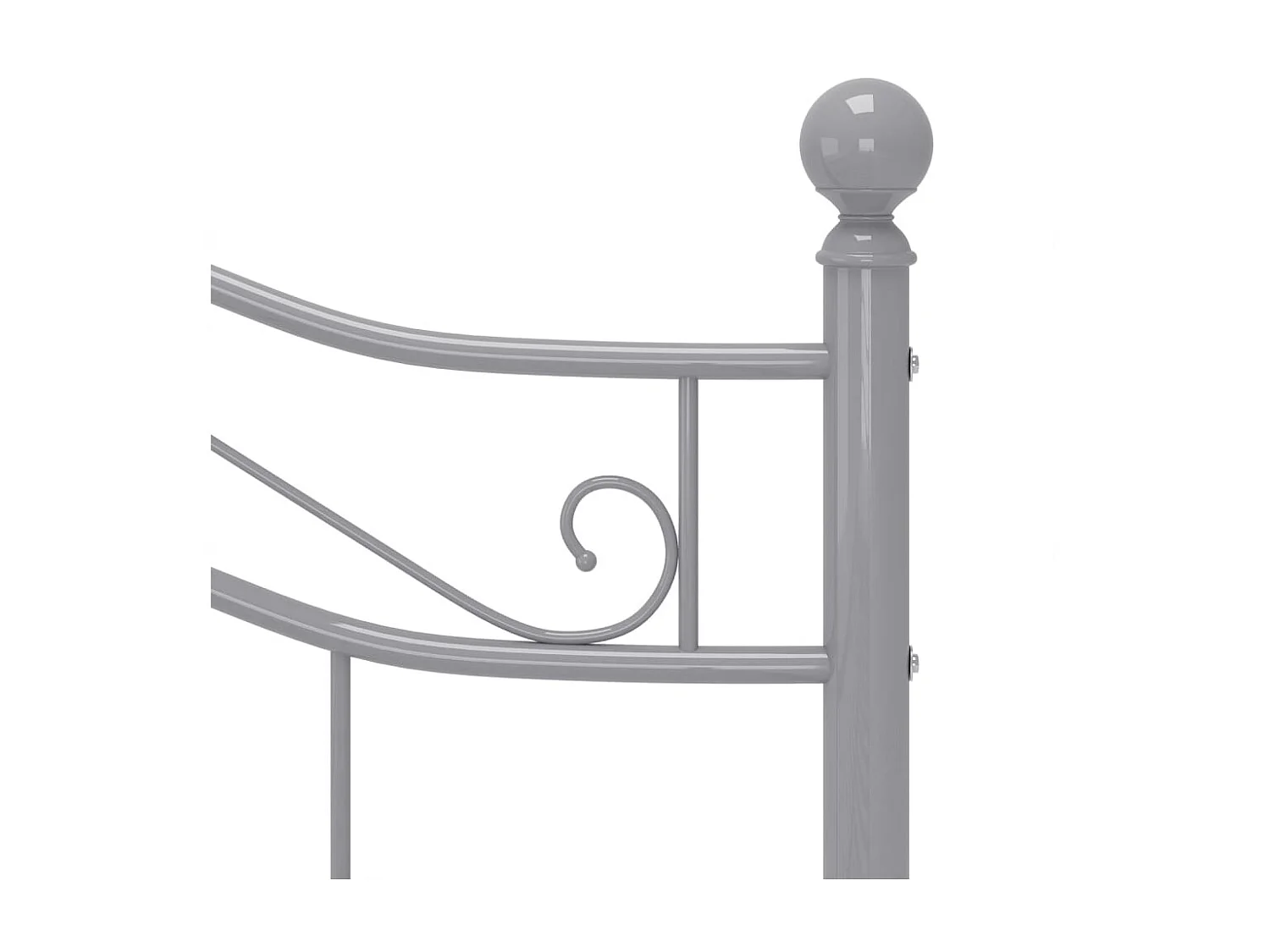 Lit Gris Métal 120x200 4