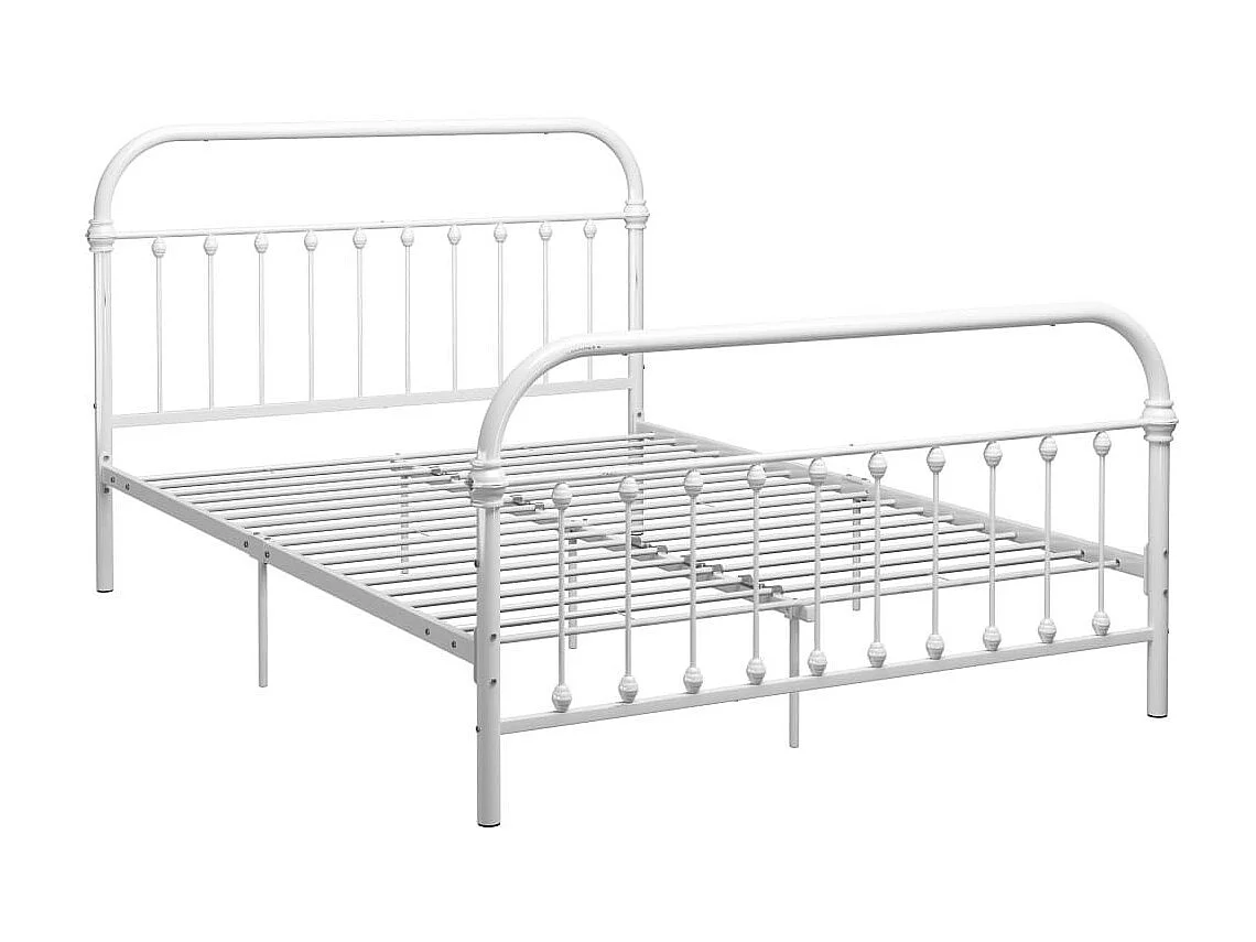 Lit Blanc Métal 120x200 4
