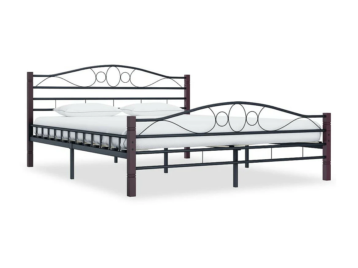 Lit Noir Métal 180x200 10