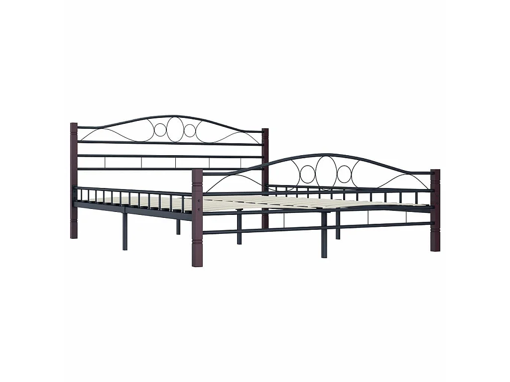 Lit Noir Métal 180x200 10