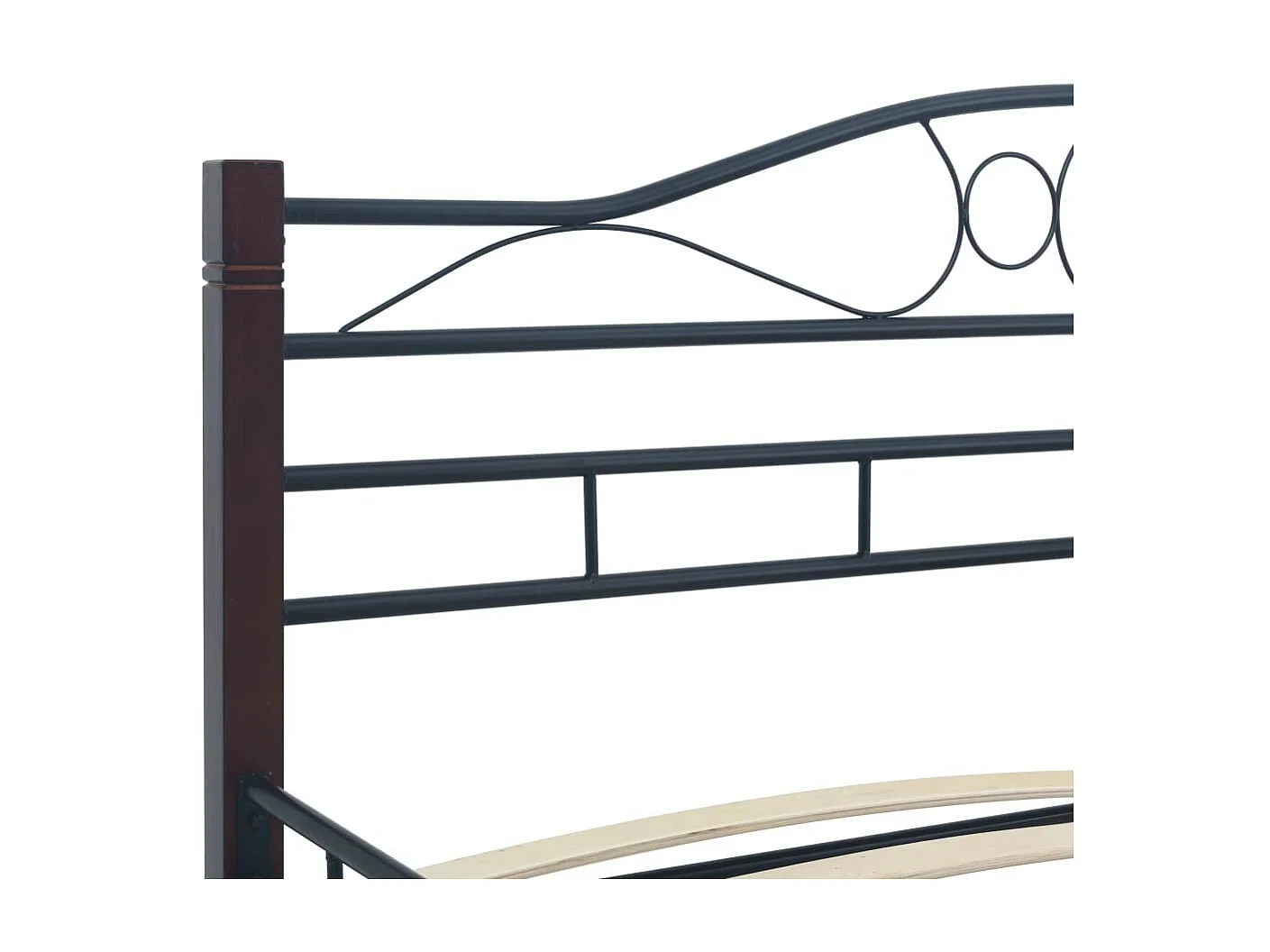 Lit Noir Métal 180x200 10