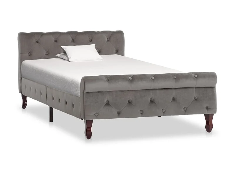 Lit Gris Velours 100x200