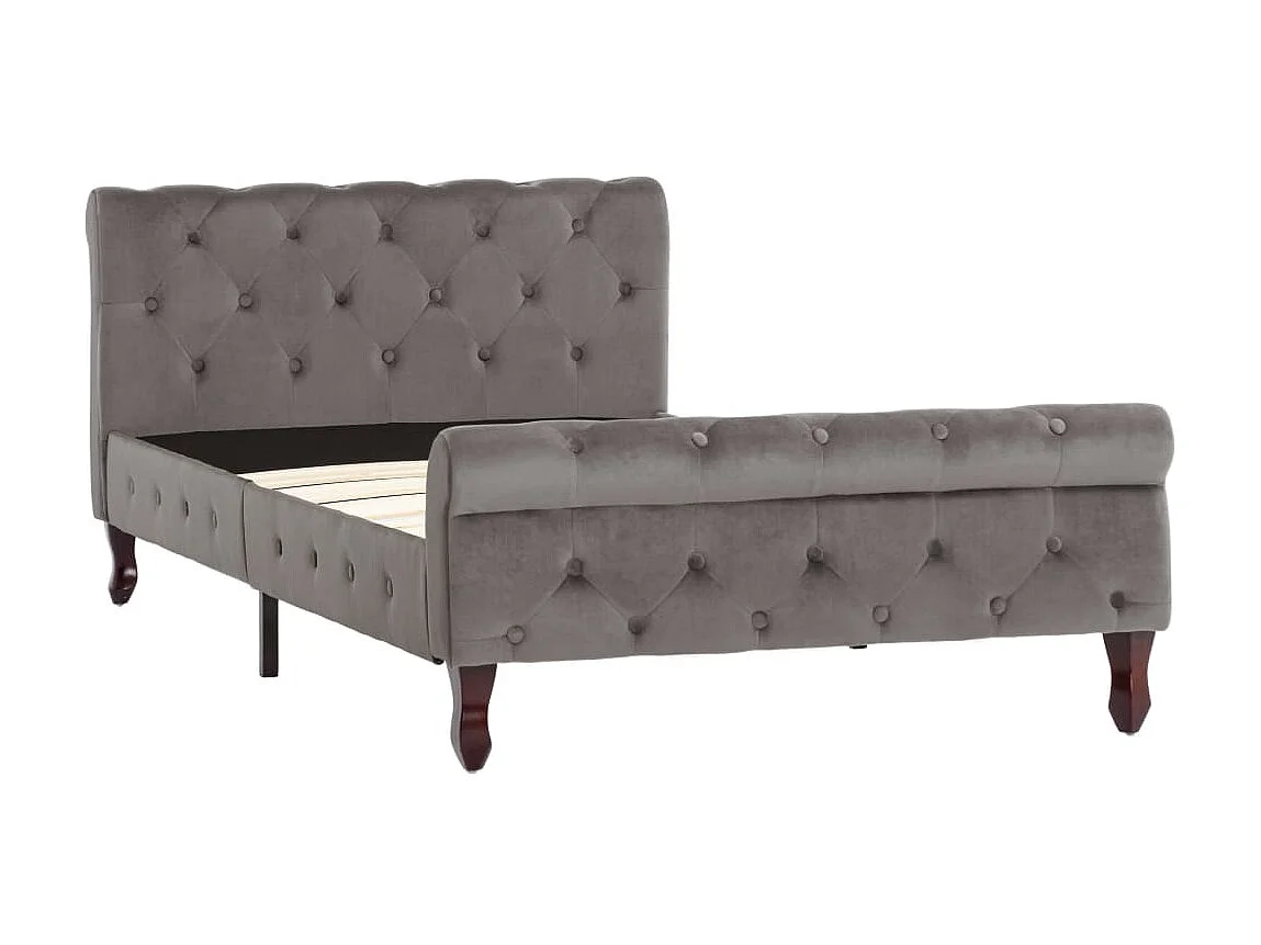 Lit Gris Velours 100x200