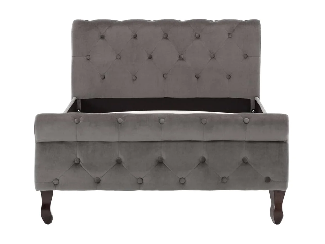 Lit Gris Velours 100x200