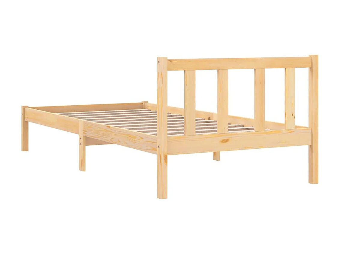 Lit Bois de pin massif 90x200 15