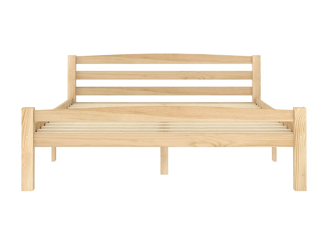 Lit Bois de pin massif 120x200 5