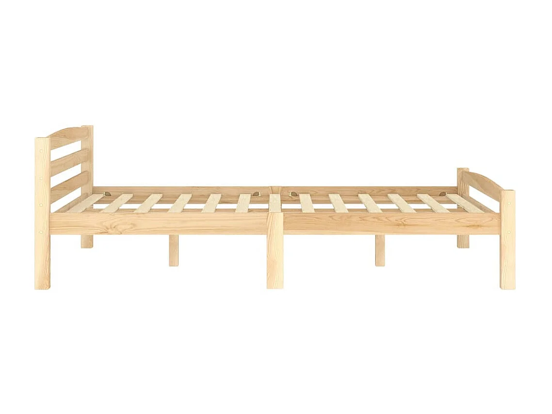 Lit Bois de pin massif 120x200 5