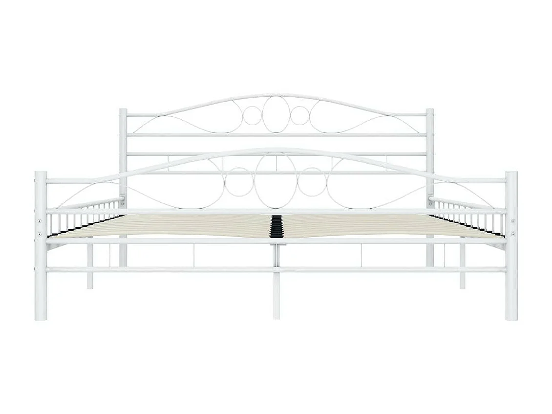 Lit Blanc Métal 200x200 7