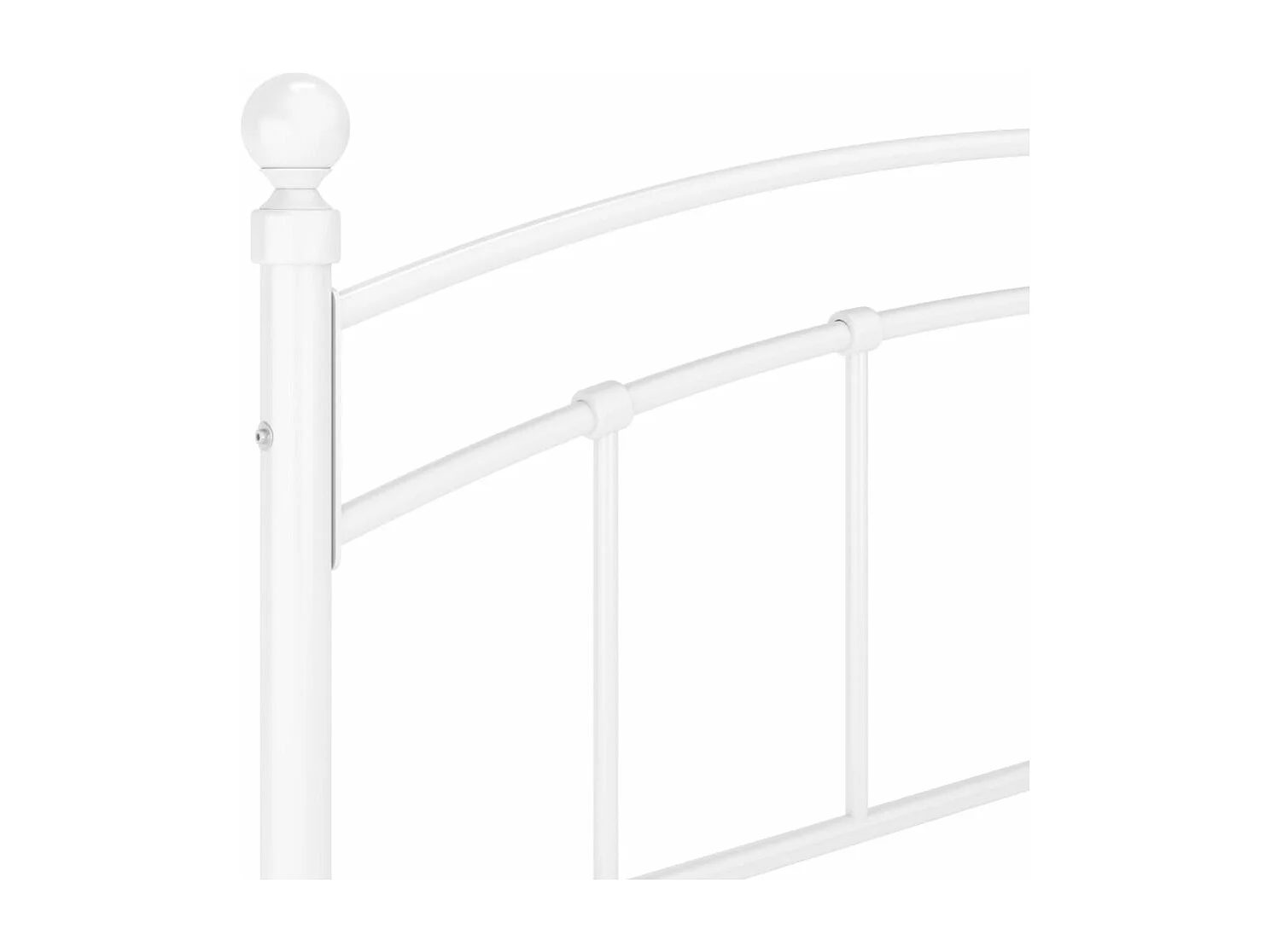 Bedframe metaal wit 180x200 cm