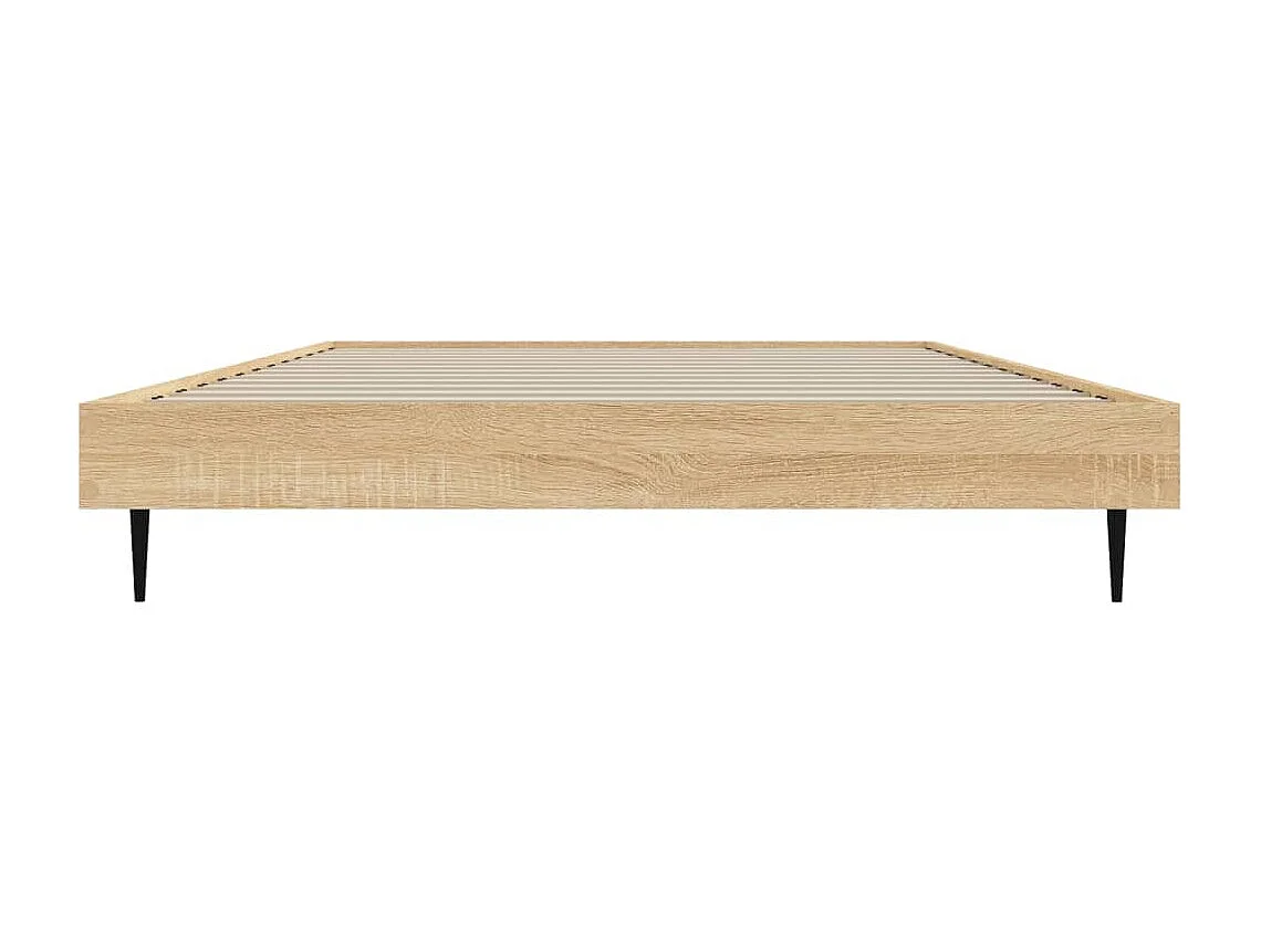 Lit chêne sonoma 90x190 bois d'ingénierie