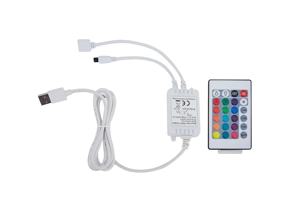 Lit avec LED Blanc Similicuir 120x200 2