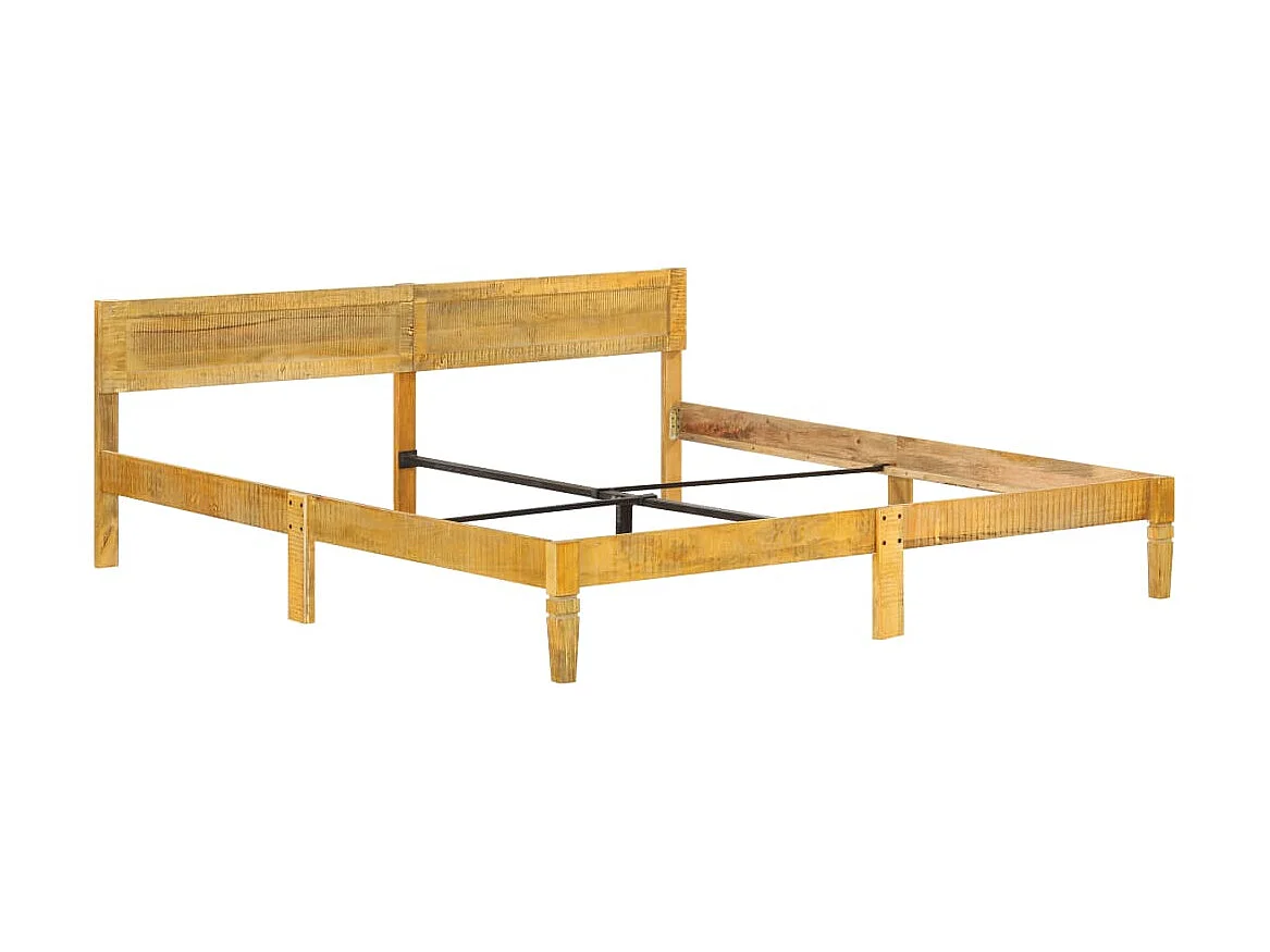 Lit Bois de manguier massif 200cm 2