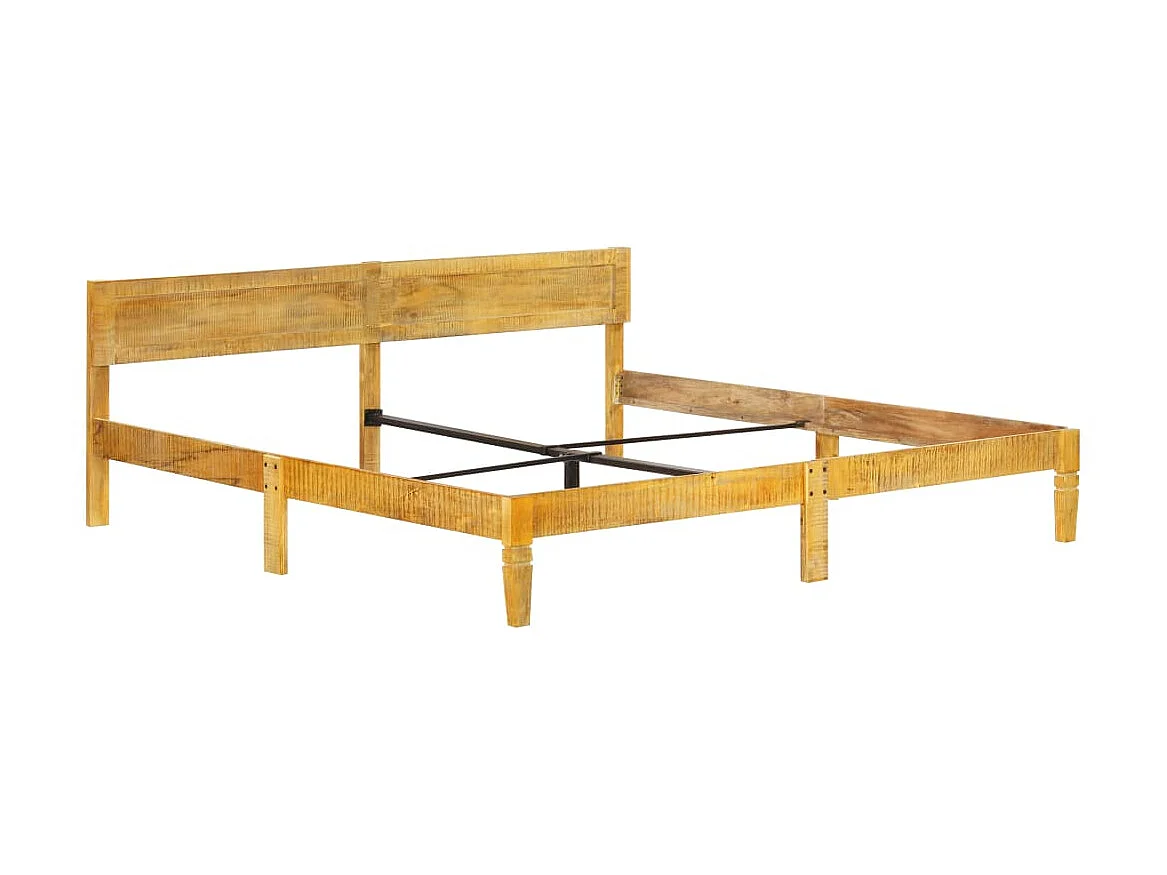 Lit Bois de manguier massif 200cm 2