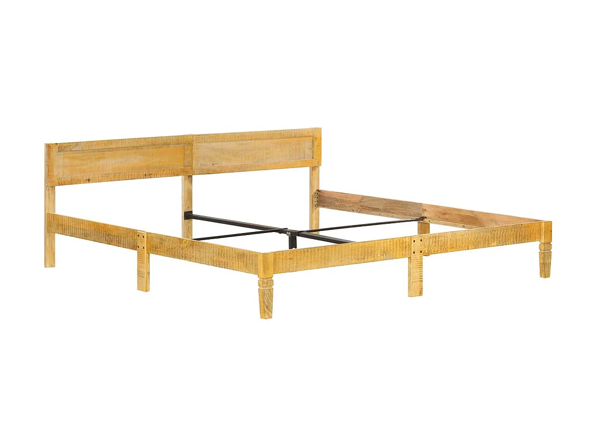Lit Bois de manguier massif 200cm 2