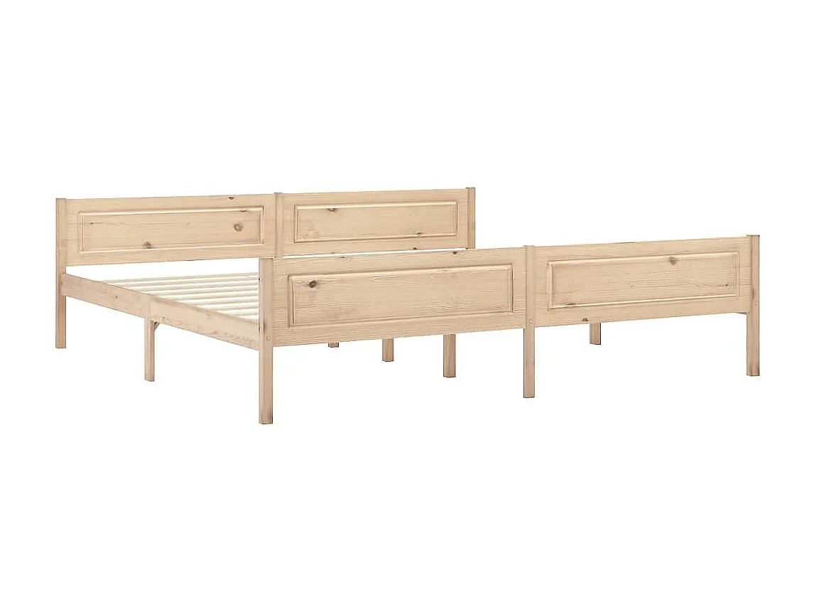 Lit Bois de pin massif 200x200 12