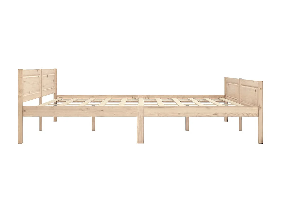 Lit Bois de pin massif 200x200 12