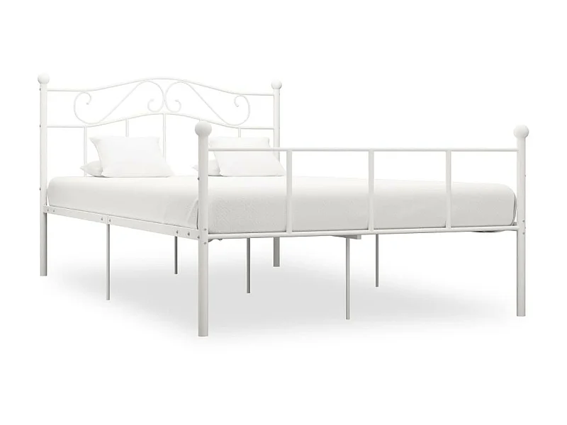 Lit Blanc Métal 120x200 2