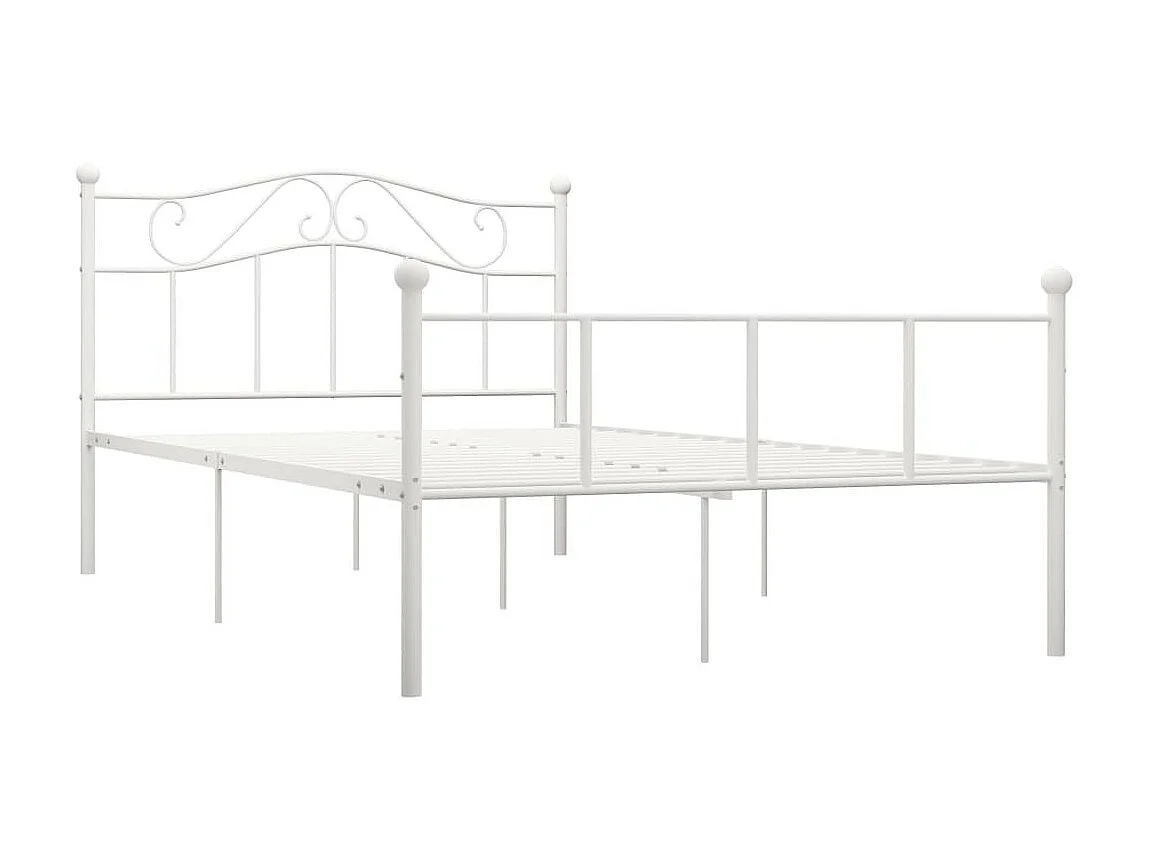 Lit Blanc Métal 120x200 2