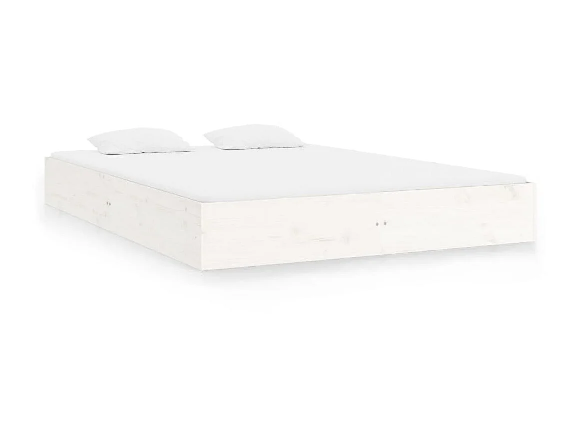 Lit Blanc Bois massif 160x200