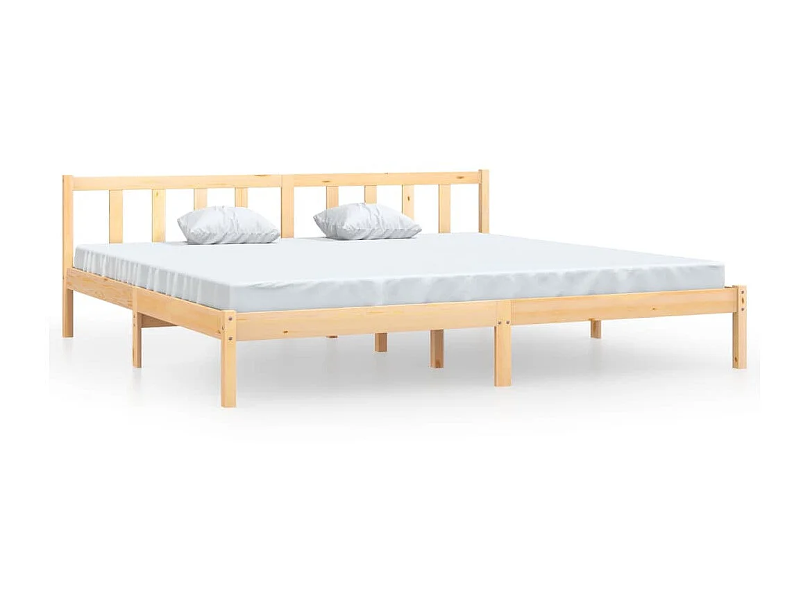 Lit Bois de pin massif 200x200 2