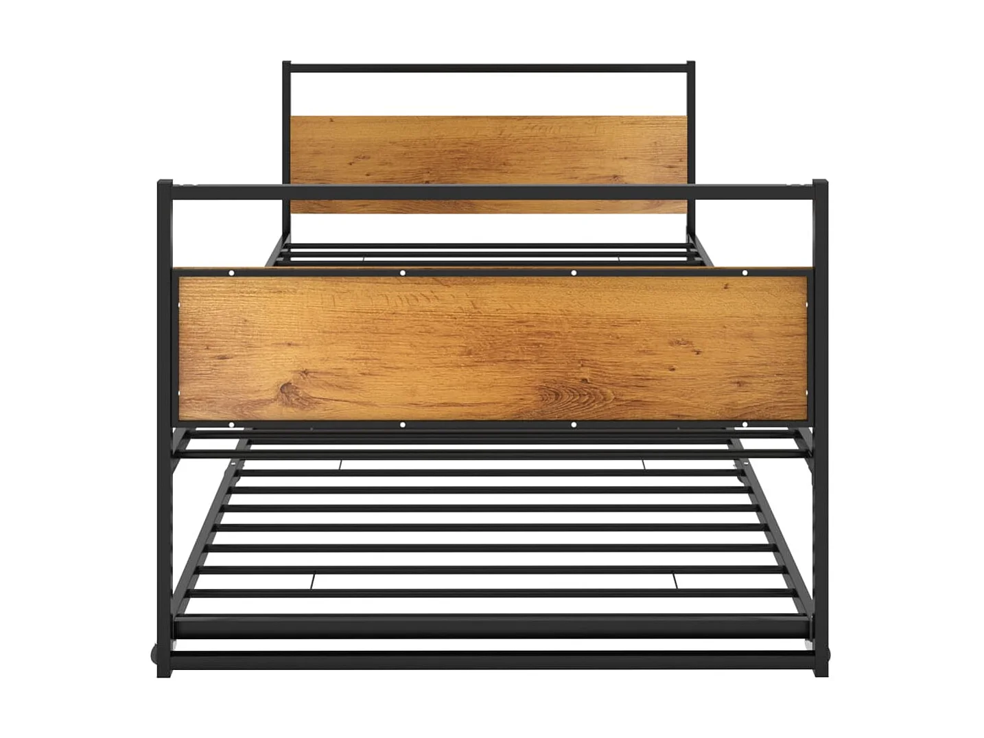 Lit extensible Noir Métal 90x200