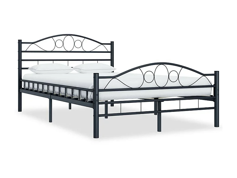 Lit Noir Acier 120x200 2