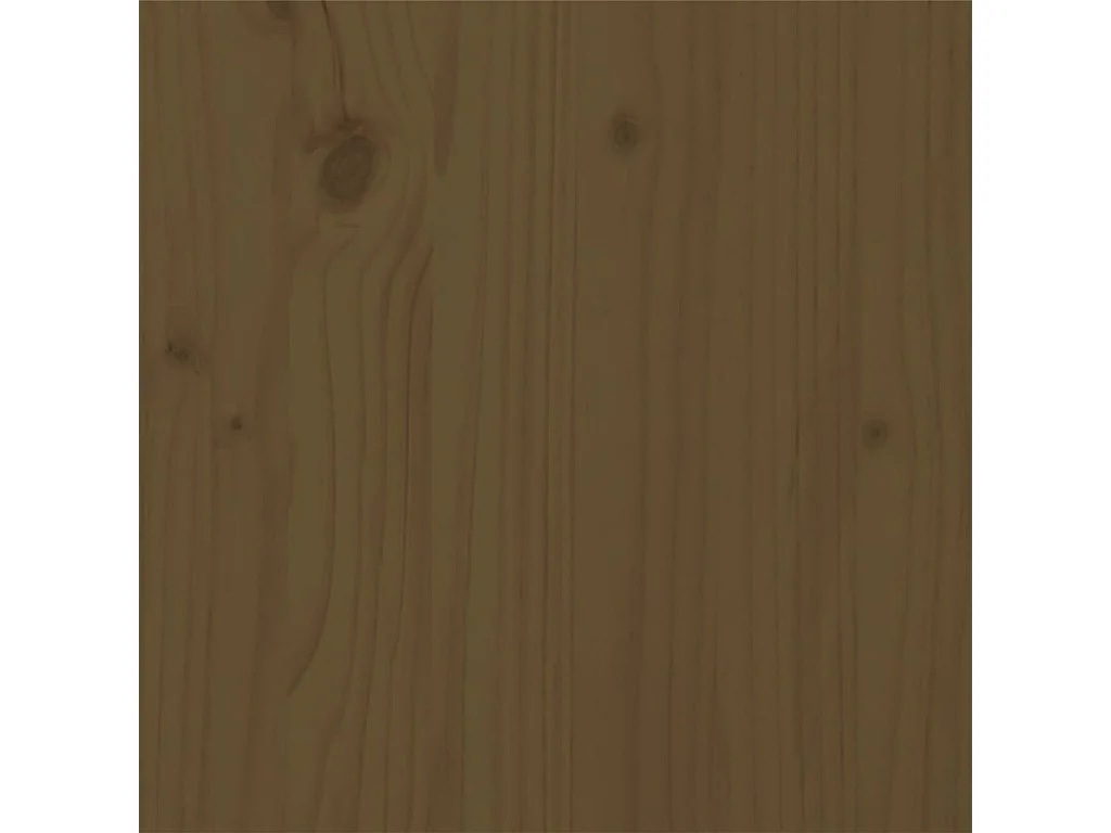 Lit Marron miel Bois de pin massif 200x200 8