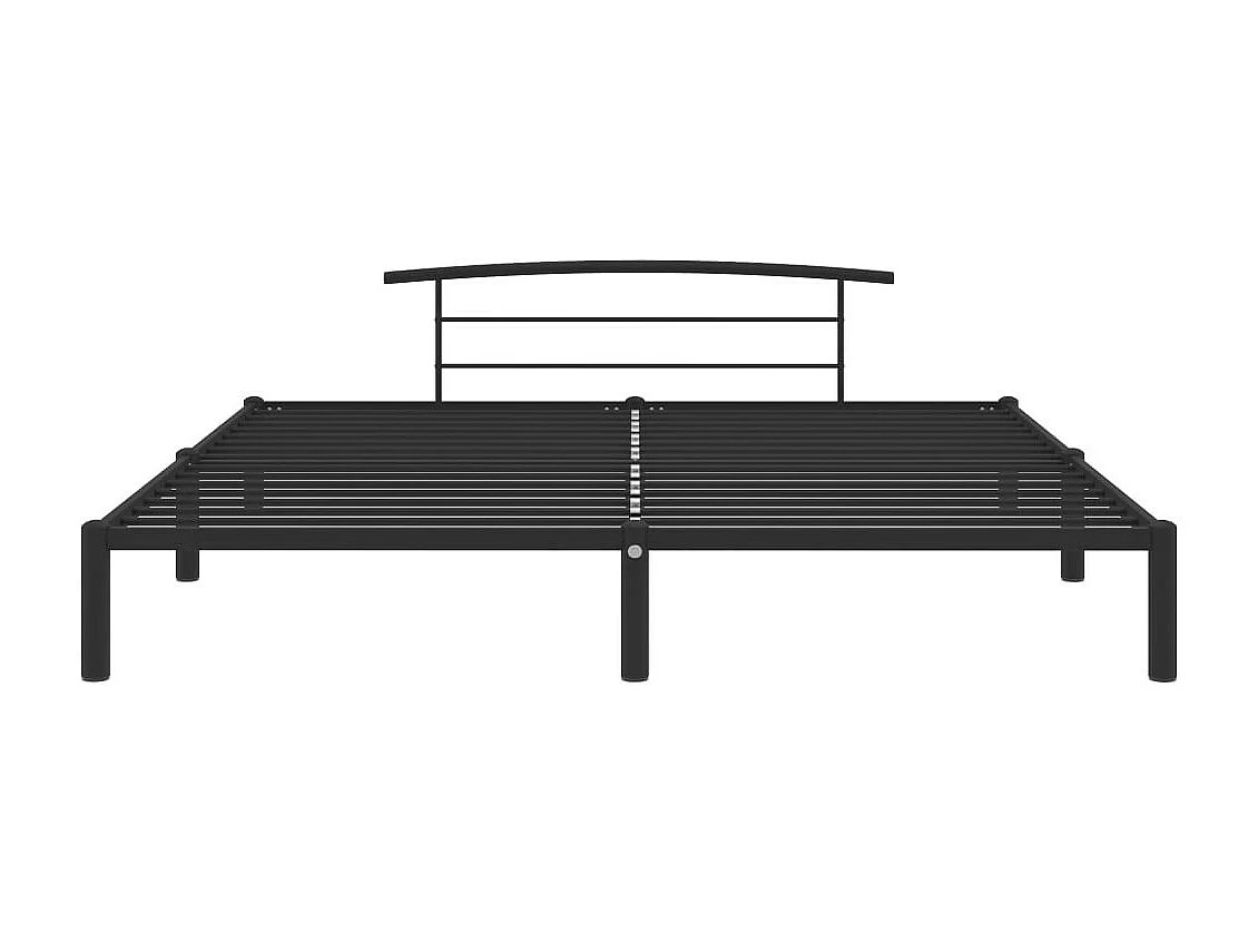 Lit Noir Métal 200x200 5