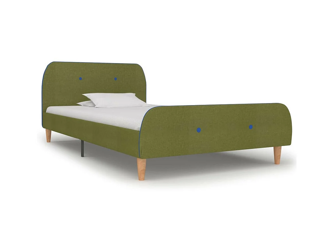 Lit Vert Tissu 90x200