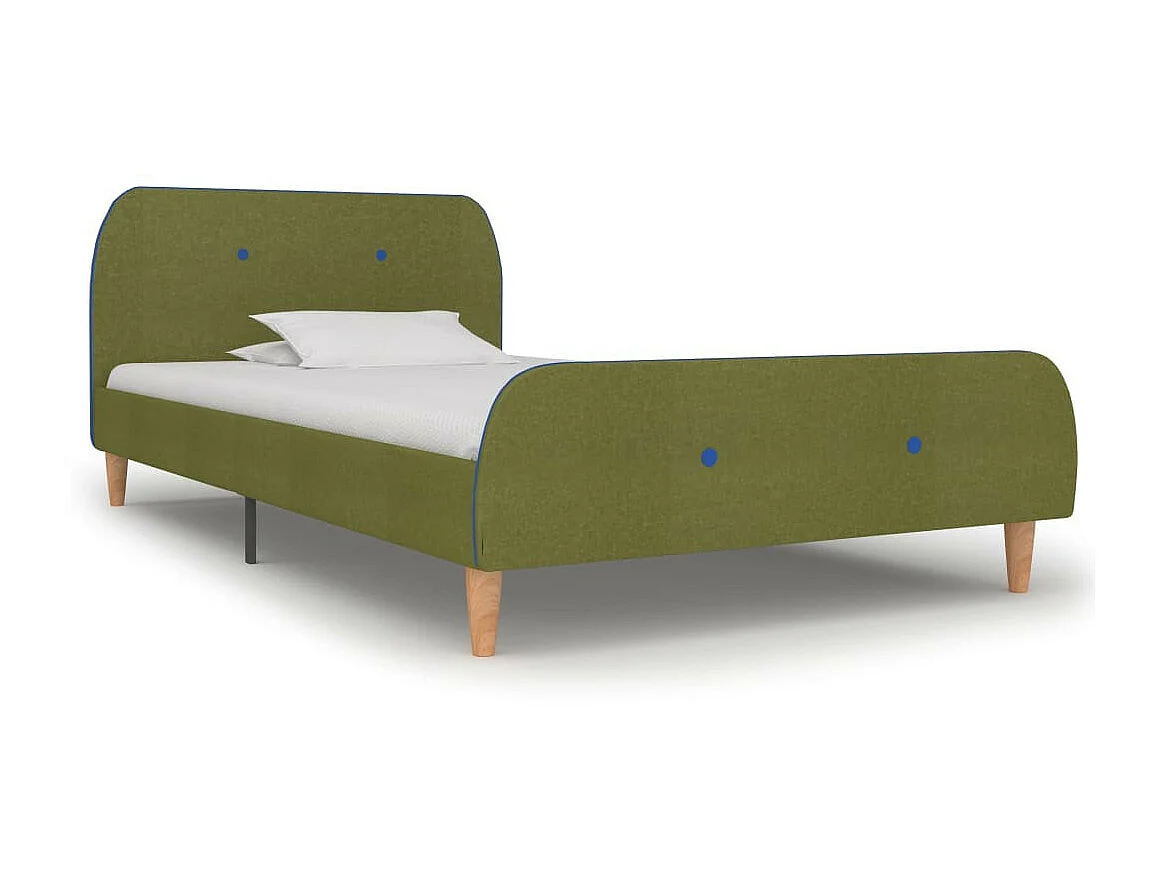 Lit Vert Tissu 90x200