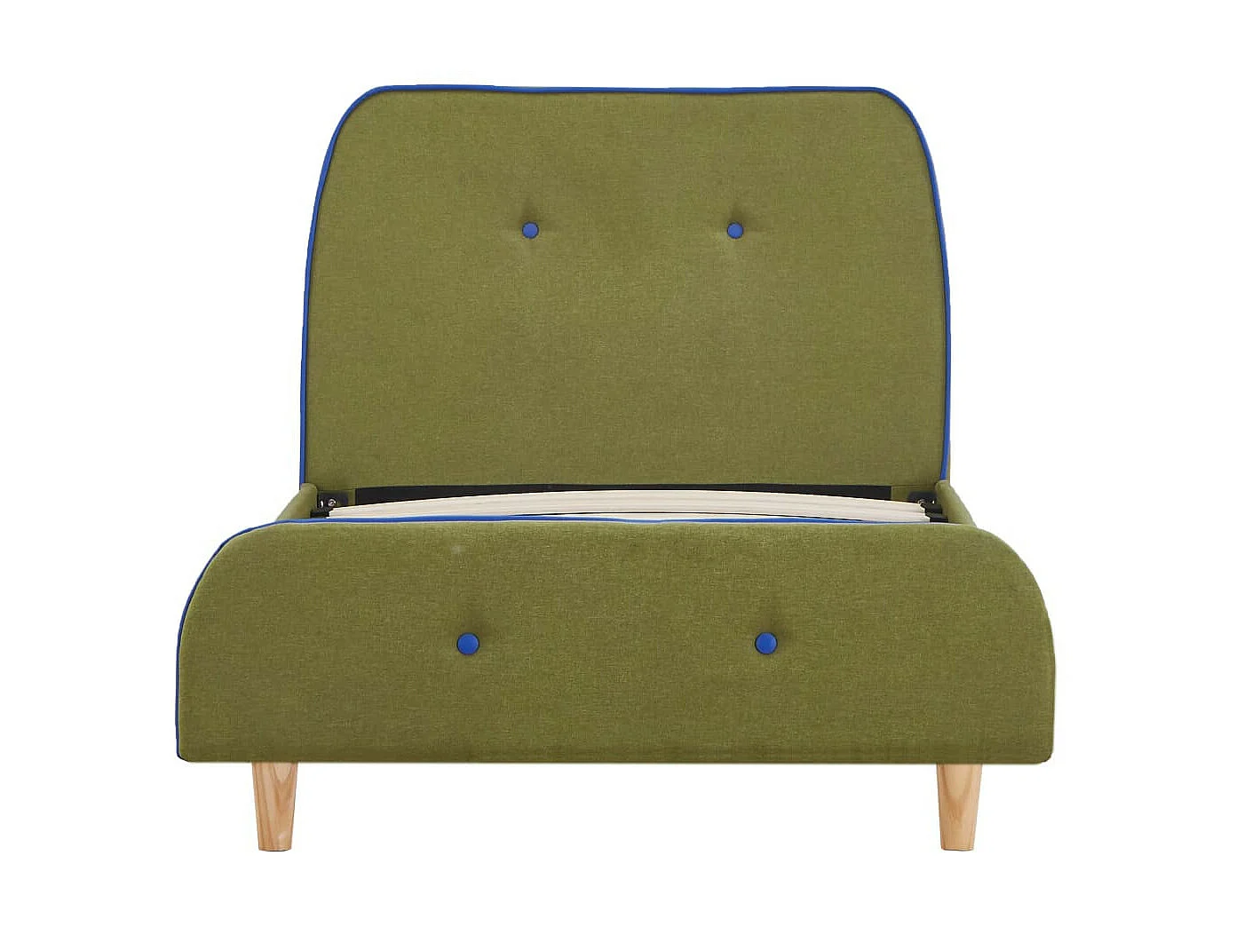 Lit Vert Tissu 90x200