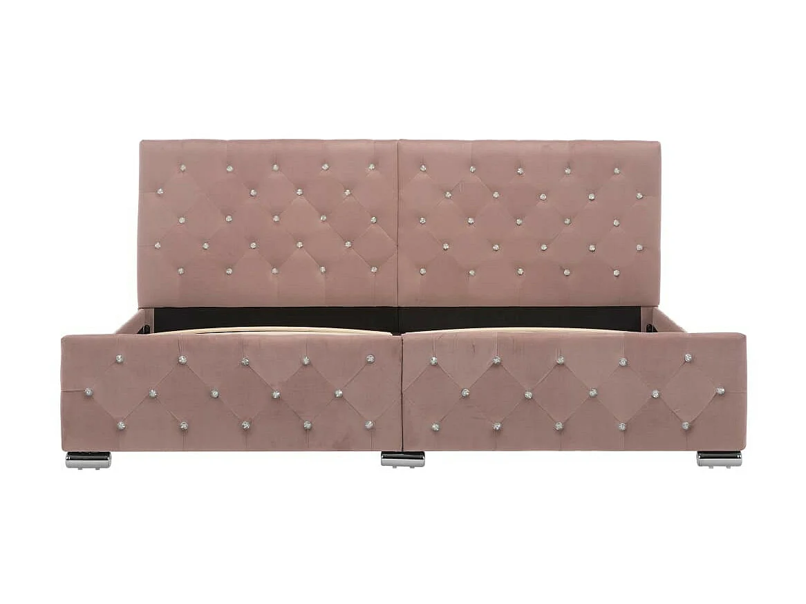 Lit Rose Tissu 180x200