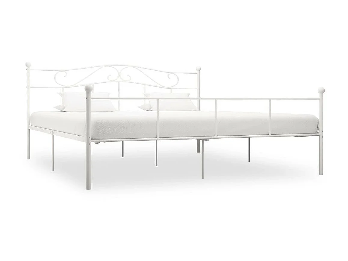 Bedframe metaal wit 180x200 cm