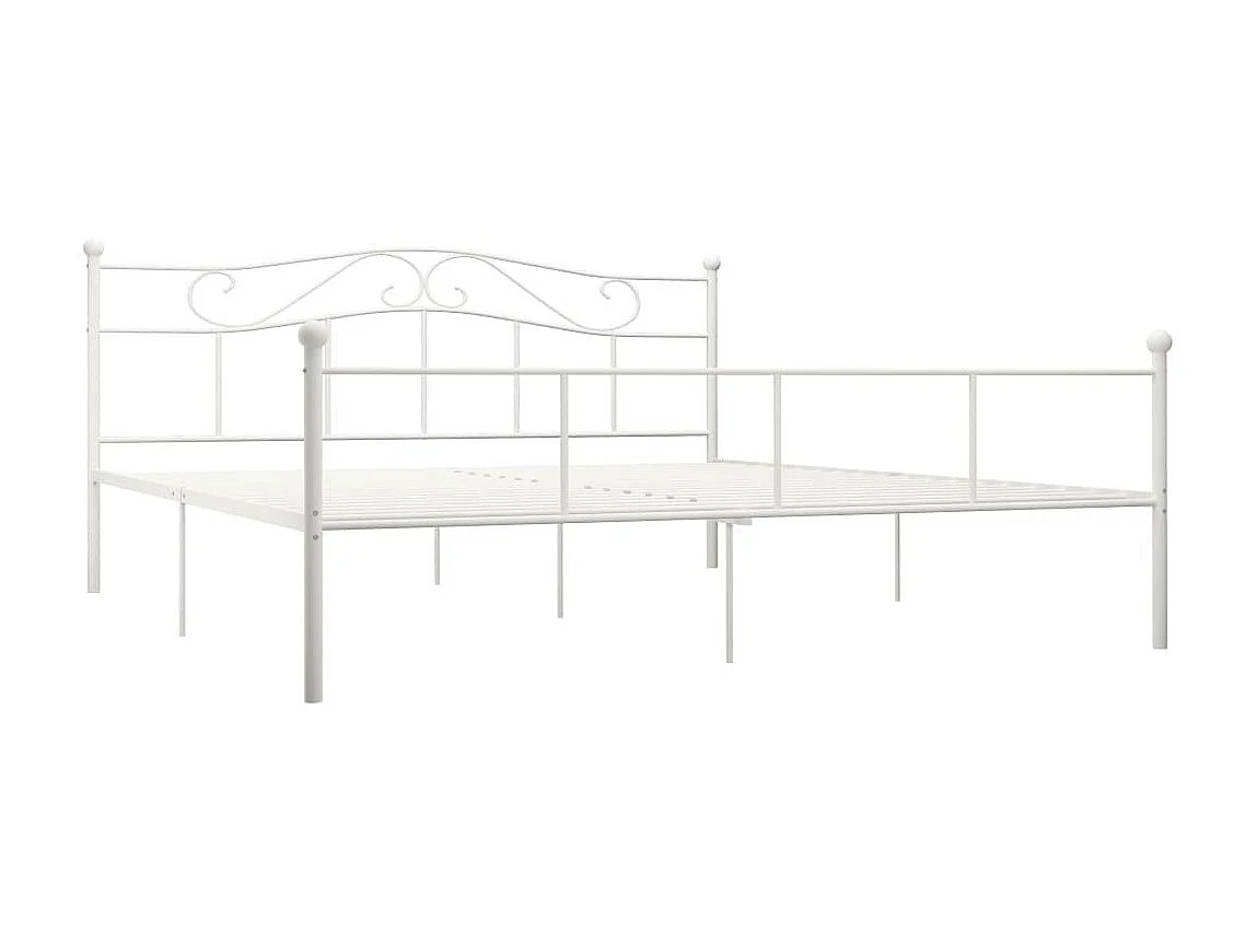 Bedframe metaal wit 180x200 cm