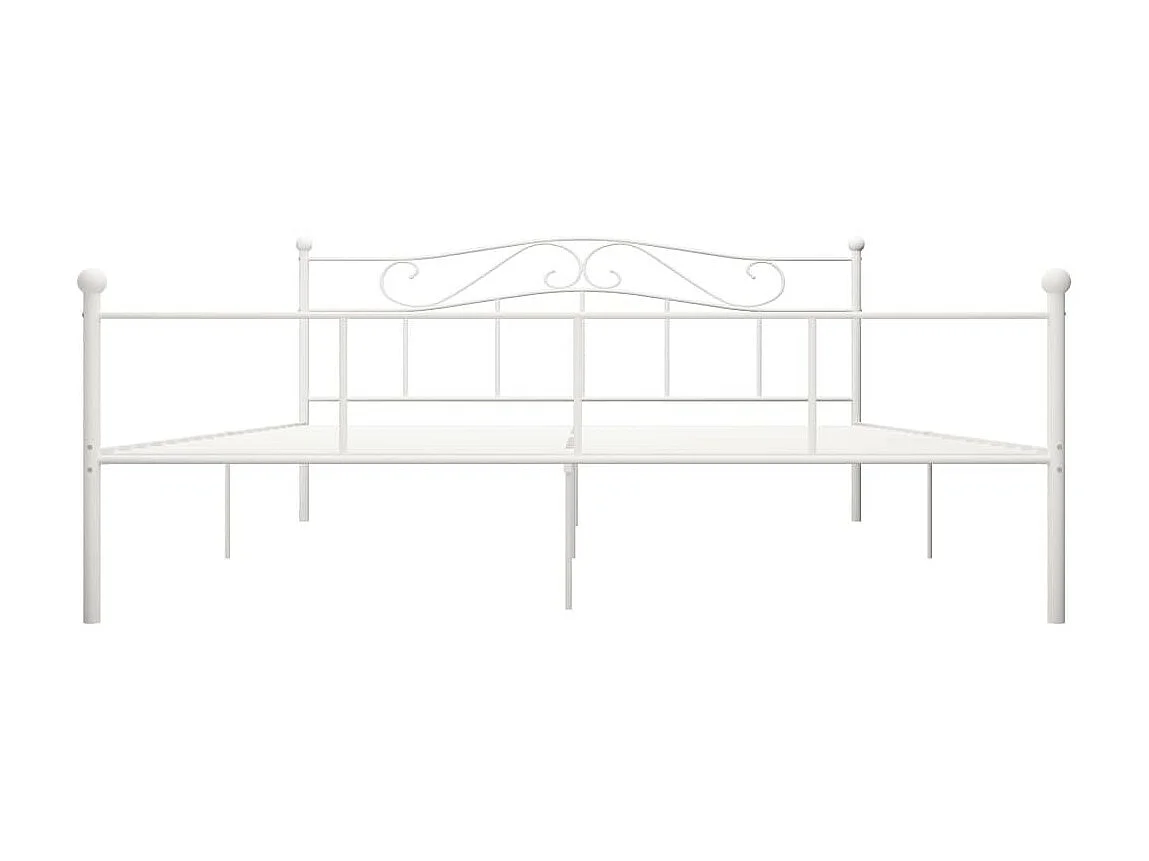 Bedframe metaal wit 180x200 cm