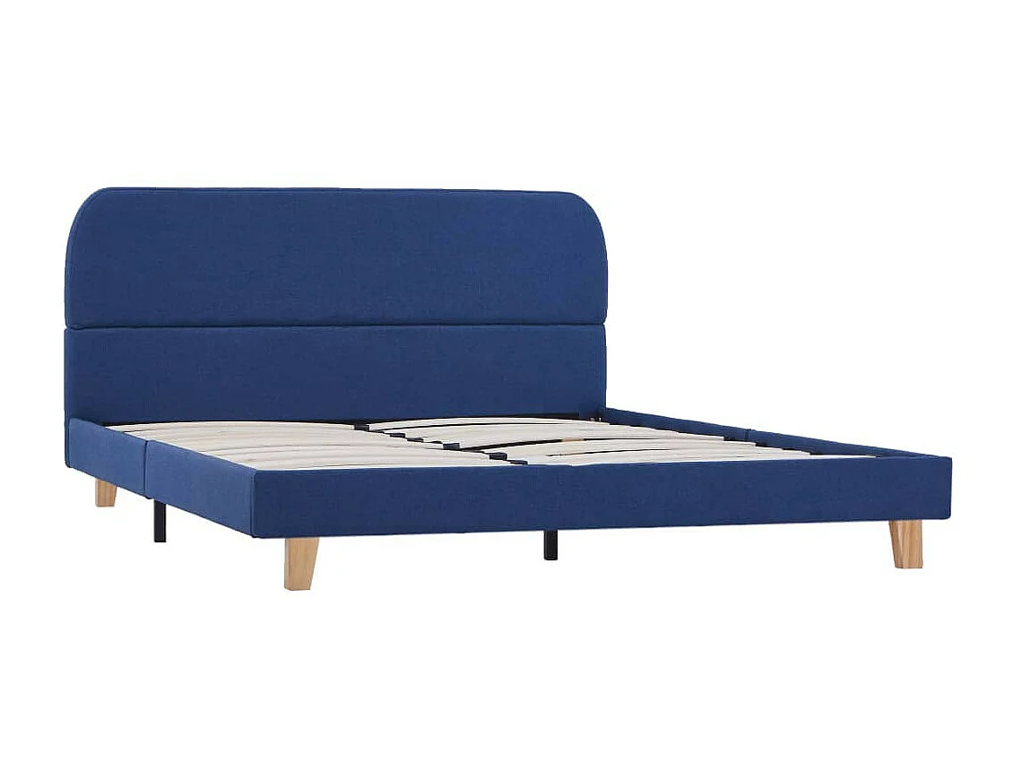 Lit Bleu Tissu 140x200 2