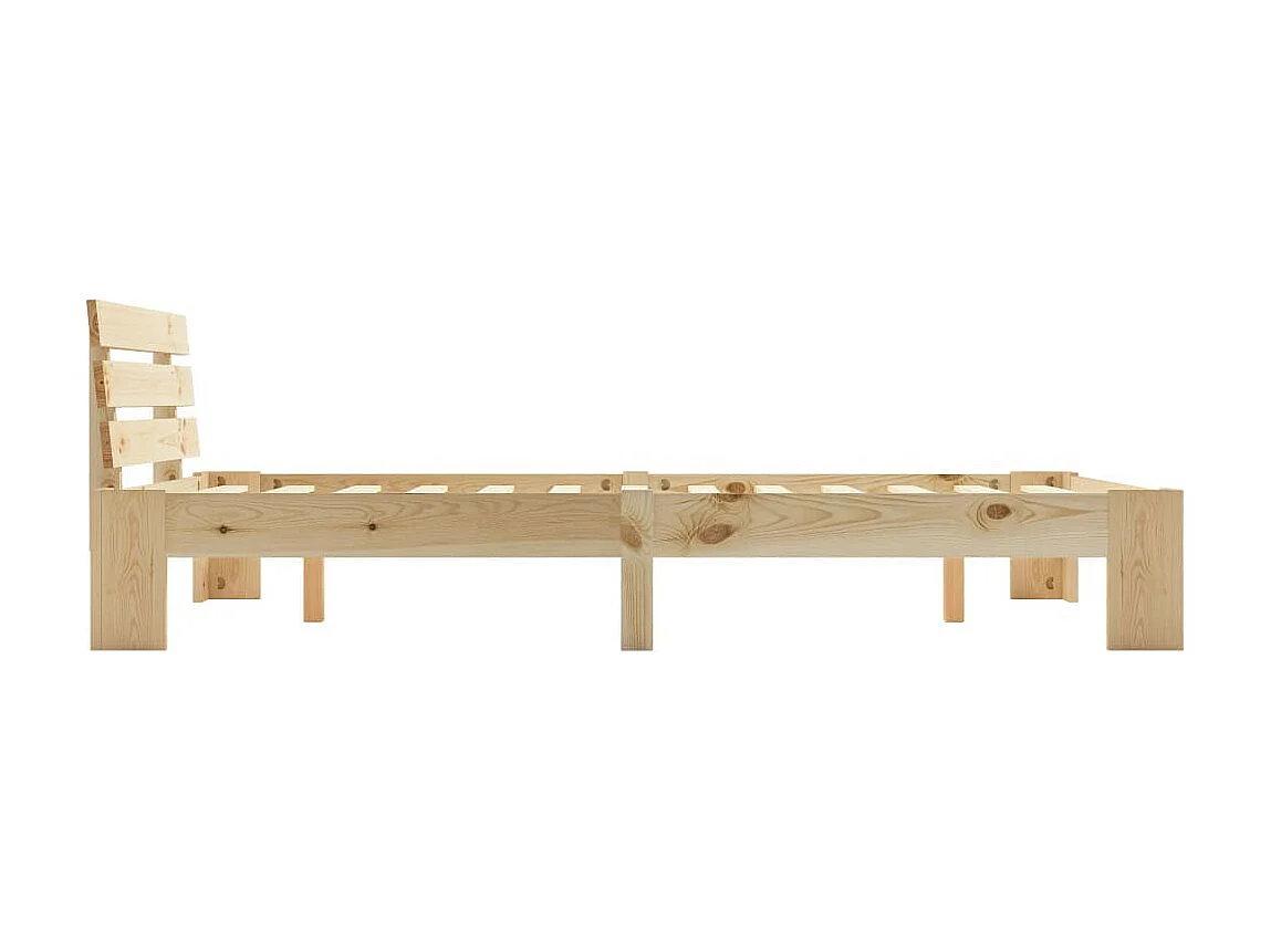 Lit Bois de pin massif 120x200