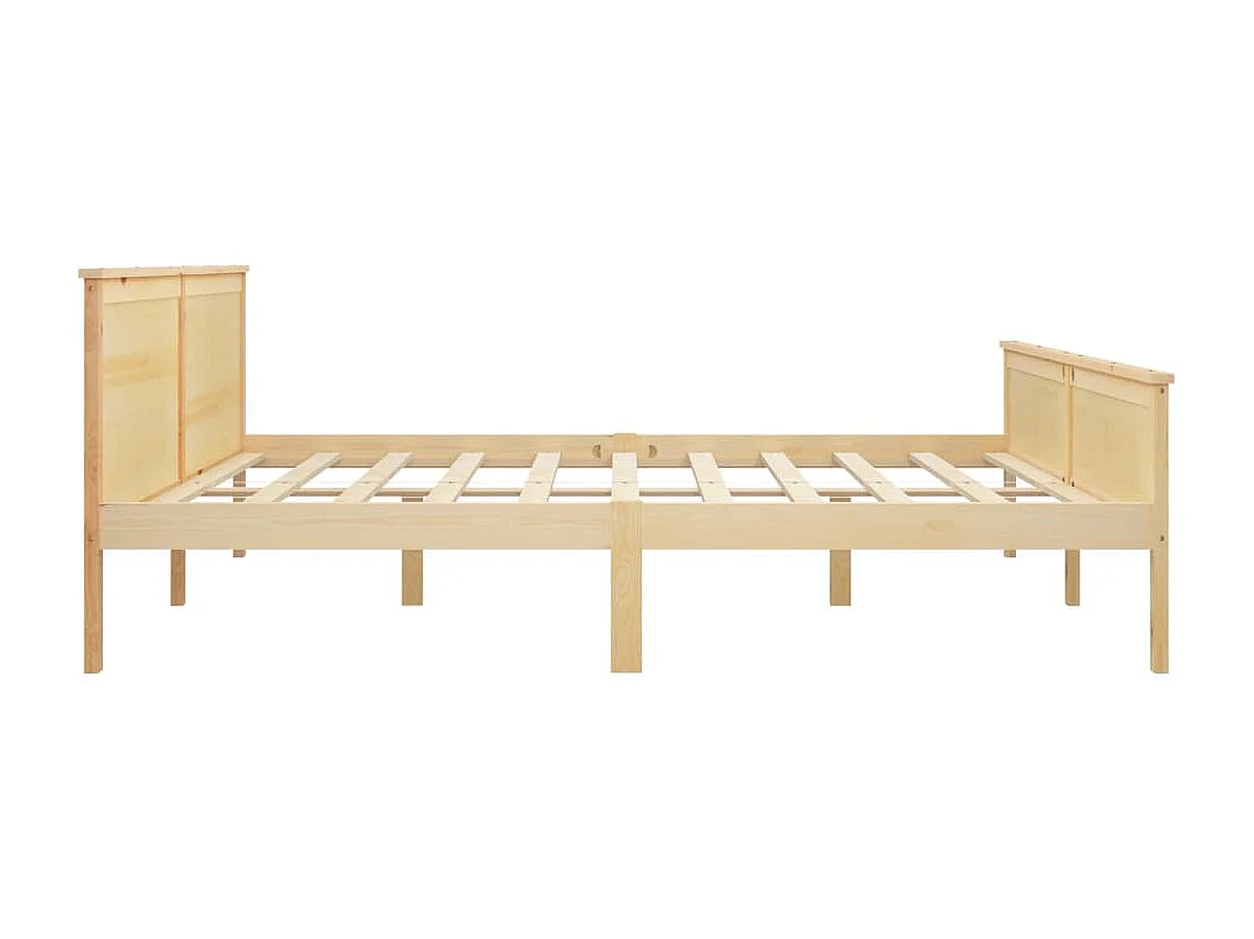 Lit Bois de pin massif 200x200 4